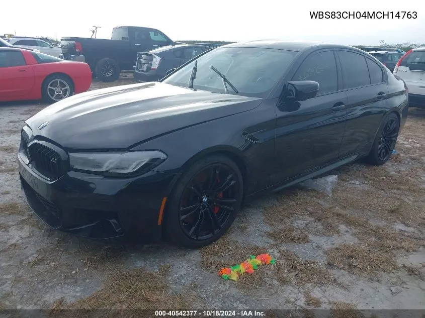 2021 BMW M5 VIN: WBS83CH04MCH14763 Lot: 40542377