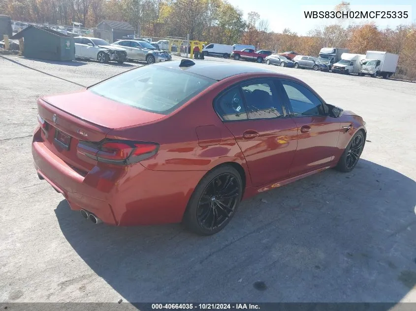 WBS83CH02MCF25335 2021 BMW M5