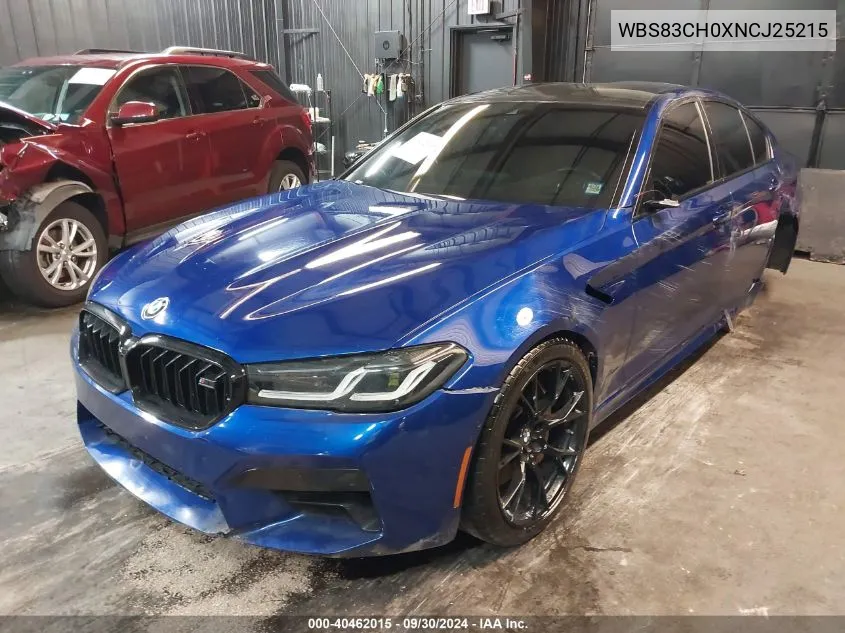 2022 BMW M5 VIN: WBS83CH0XNCJ25215 Lot: 40462015