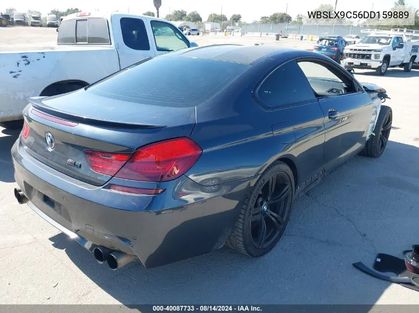 2013 BMW M6 VIN: WBSLX9C56DD159889 Lot: 40087733