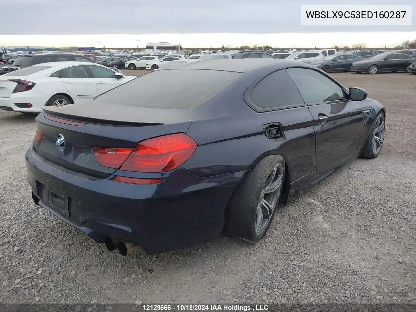 2014 BMW M6 VIN: WBSLX9C53ED160287 Lot: 12129566