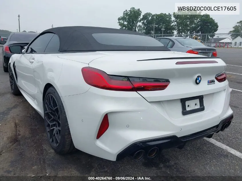 2020 BMW M8 VIN: WBSDZ0C00LCE17605 Lot: 40264760