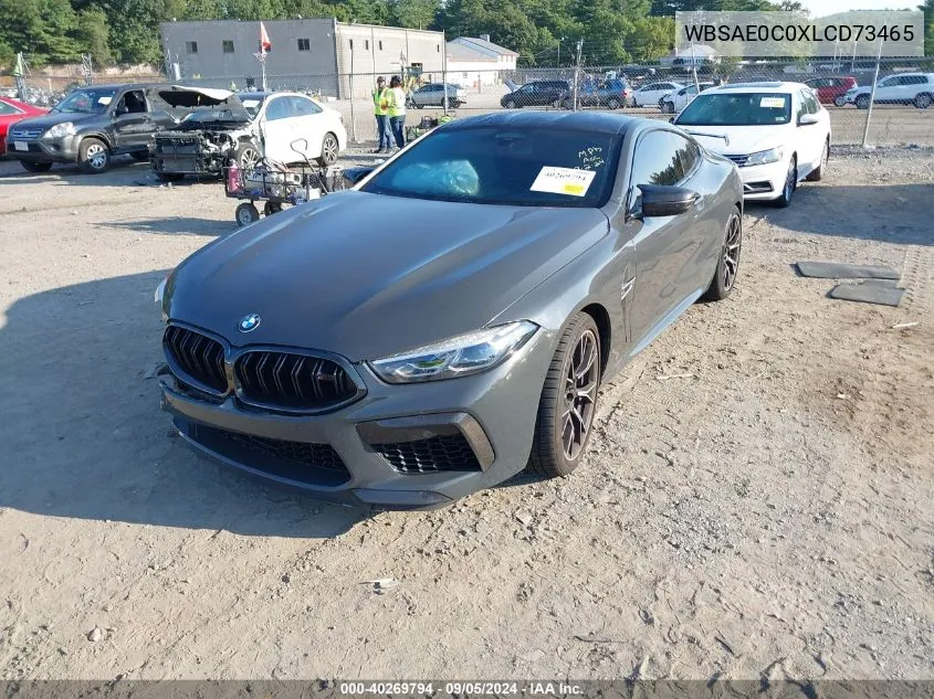 2020 BMW M8 VIN: WBSAE0C0XLCD73465 Lot: 40269794