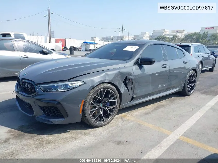 2020 BMW M8 Gran Coupe Competition VIN: WBSGV0C00LCD97817 Lot: 40463230