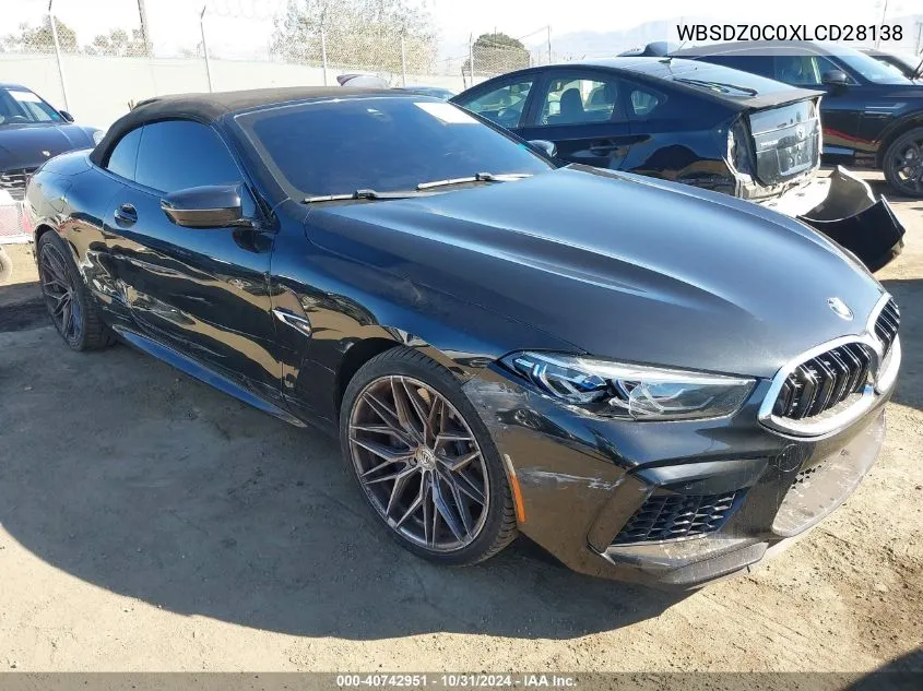 2020 BMW M8 VIN: WBSDZ0C0XLCD28138 Lot: 40742951