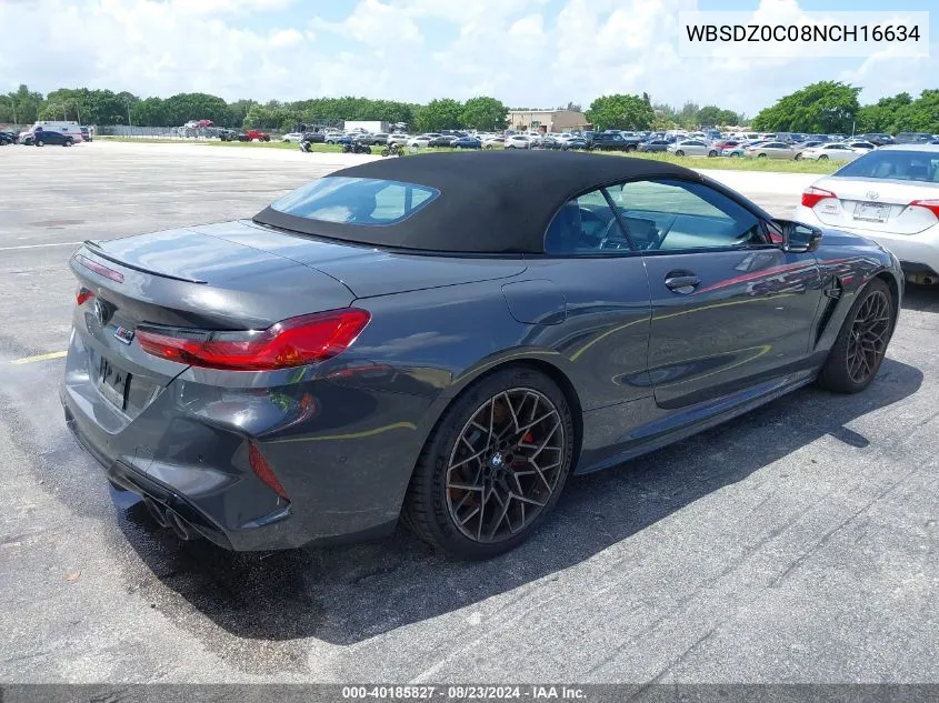 2022 BMW M8 Cabriolet Competition VIN: WBSDZ0C08NCH16634 Lot: 40185827