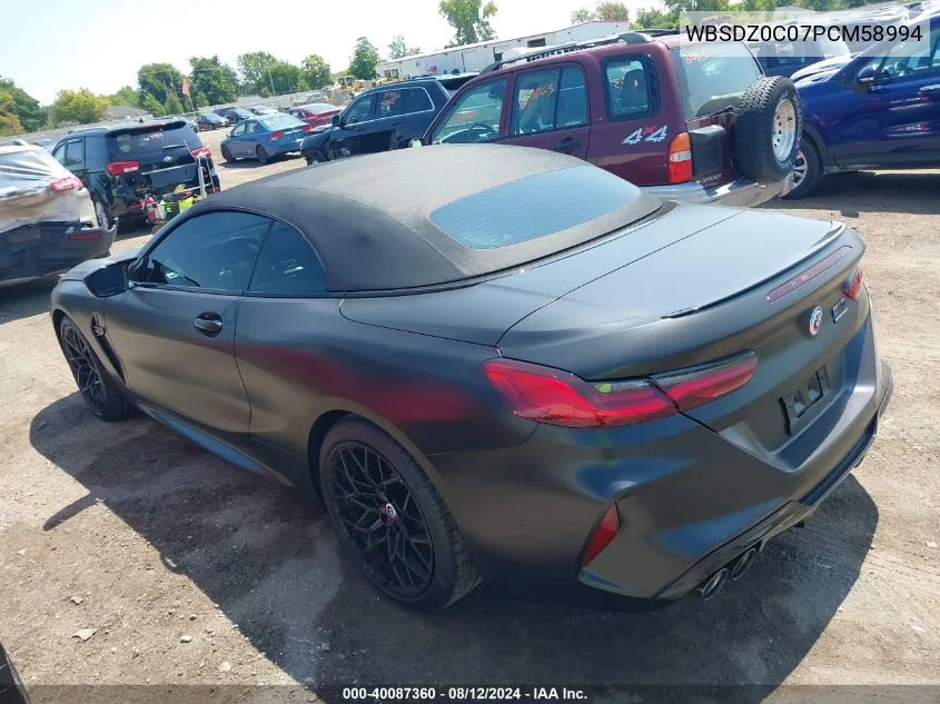 WBSDZ0C07PCM58994 2023 BMW M8 Cabriolet Competition