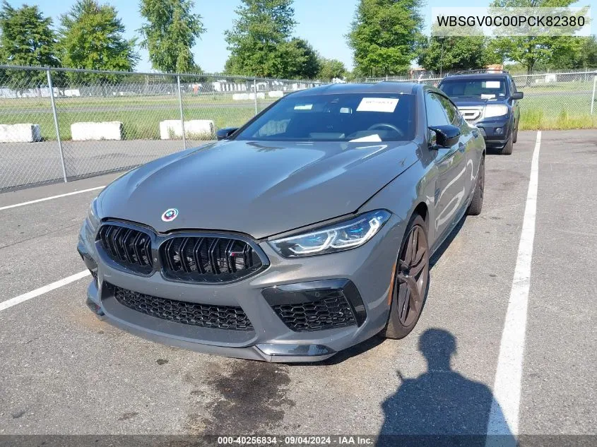 2023 BMW M8 Gran Coupe Competition VIN: WBSGV0C00PCK82380 Lot: 40256834