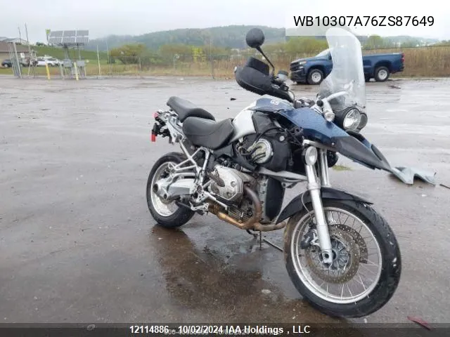 2006 BMW R1200 Gs VIN: WB10307A76ZS87649 Lot: 12114886