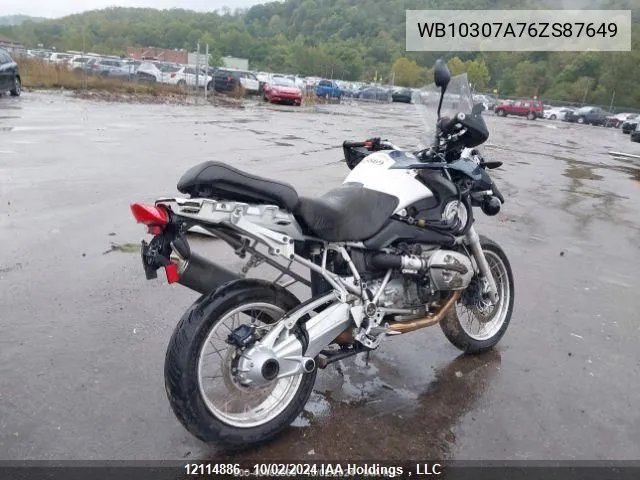 WB10307A76ZS87649 2006 BMW R1200 Gs