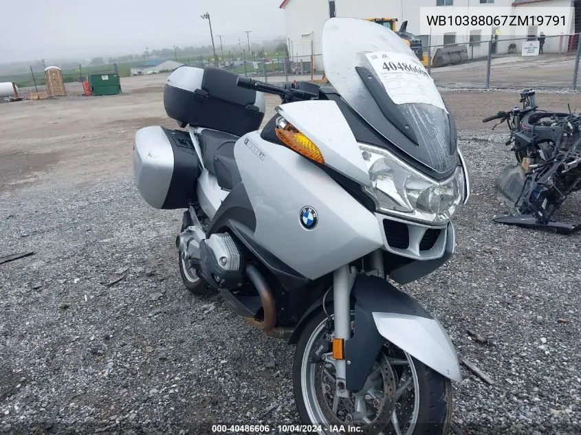 2007 BMW R1200 Rt VIN: WB10388067ZM19791 Lot: 40486606