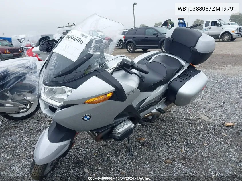 2007 BMW R1200 Rt VIN: WB10388067ZM19791 Lot: 40486606