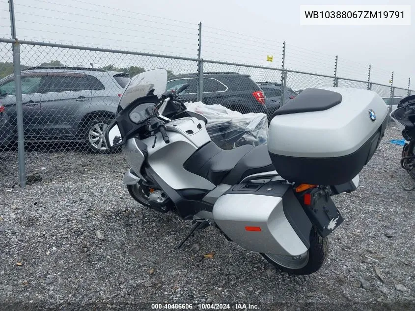 2007 BMW R1200 Rt VIN: WB10388067ZM19791 Lot: 40486606