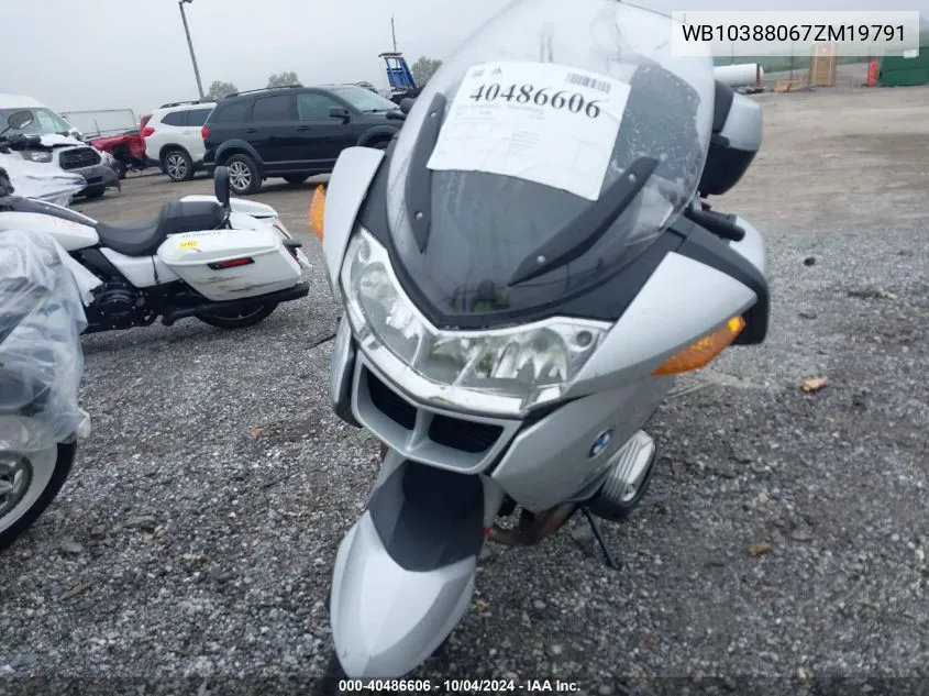 2007 BMW R1200 Rt VIN: WB10388067ZM19791 Lot: 40486606