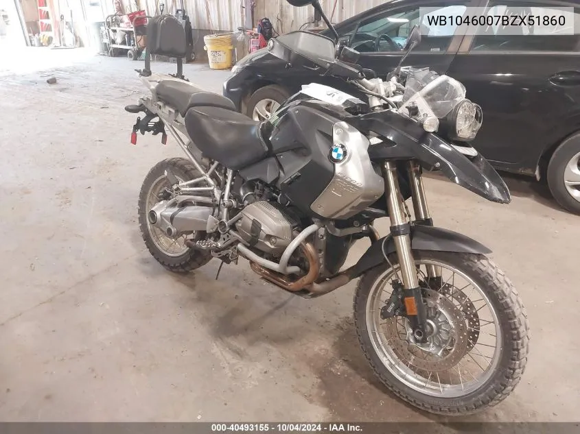 WB1046007BZX51860 2011 BMW R1200 Gs