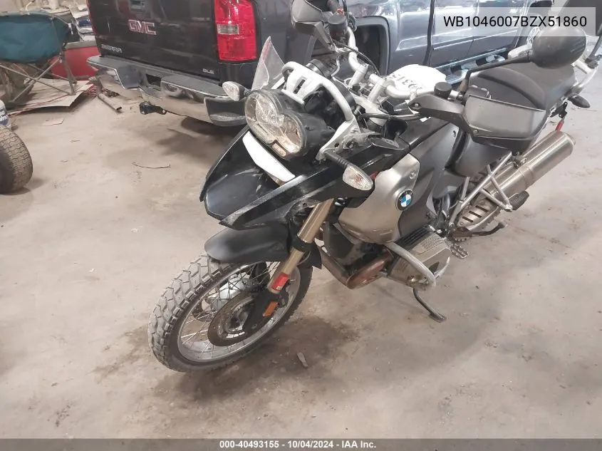 WB1046007BZX51860 2011 BMW R1200 Gs