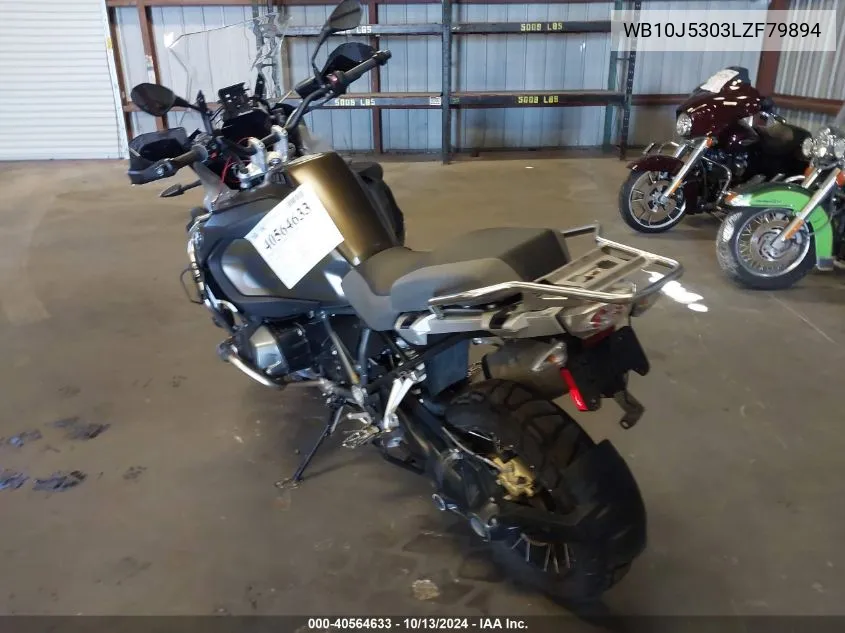 2020 BMW R 1250 Gs Adventure VIN: WB10J5303LZF79894 Lot: 40564633