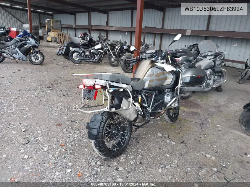 2020 BMW R 1250 Gs Adventure VIN: WB10J5306LZF83924 Lot: 40709198