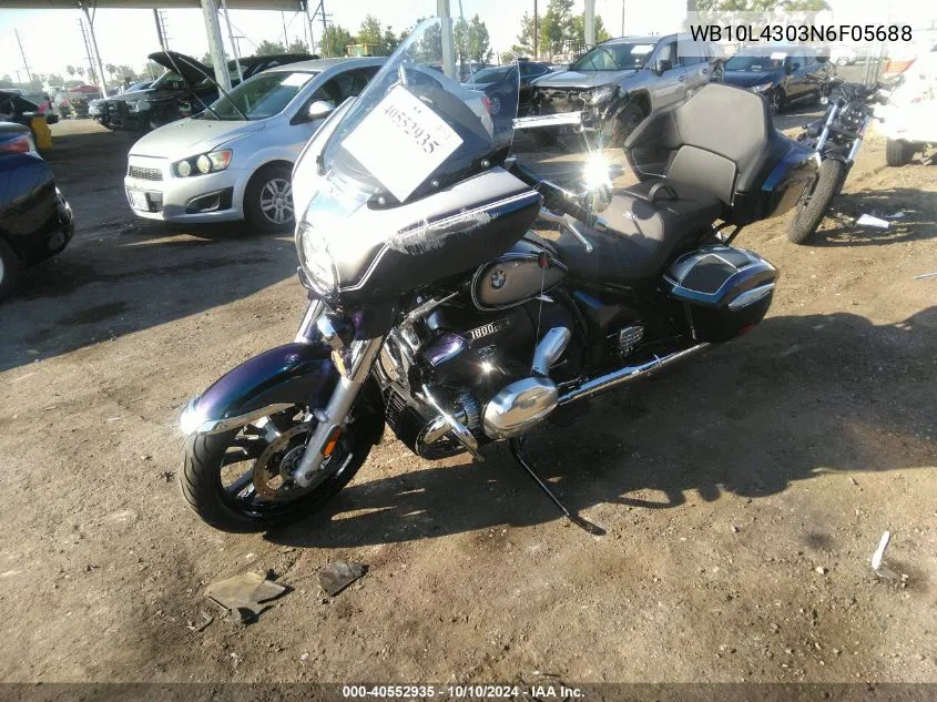 2022 BMW R18 Transcontinental VIN: WB10L4303N6F05688 Lot: 40552935