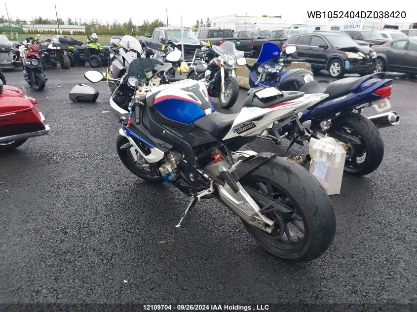 2013 BMW S 1000 Rr VIN: WB1052404DZ038420 Lot: 12109704