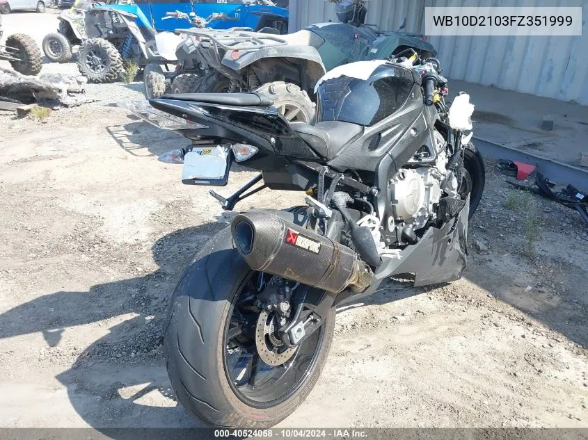 WB10D2103FZ351999 2015 BMW S 1000 Rr