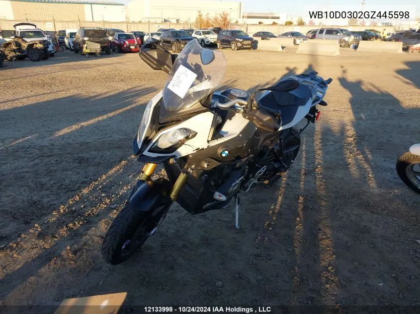 2016 BMW S 1000 Xr VIN: WB10D0302GZ445598 Lot: 12133998