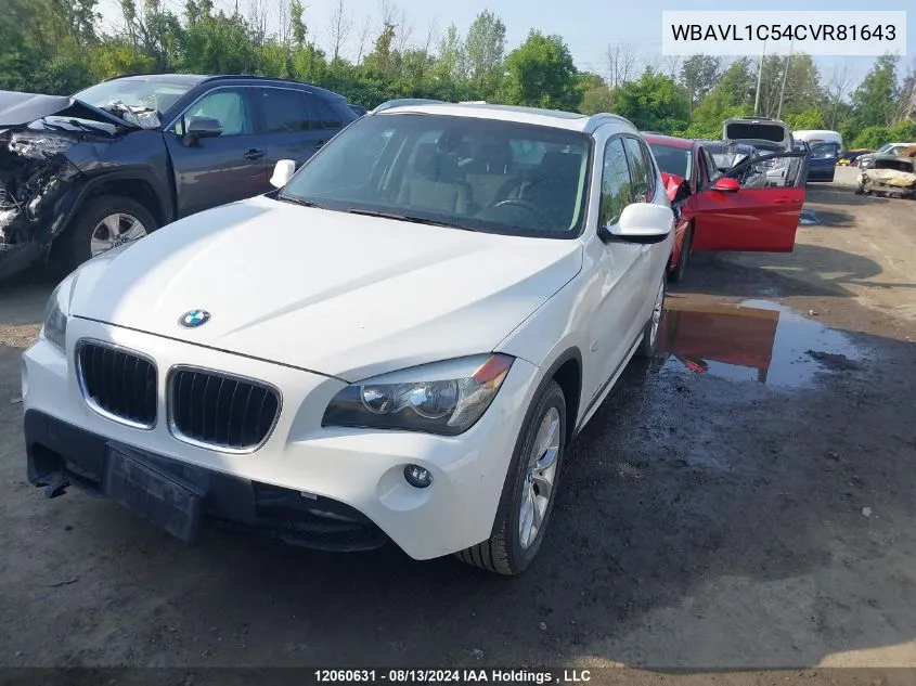 WBAVL1C54CVR81643 2012 BMW X1 28I