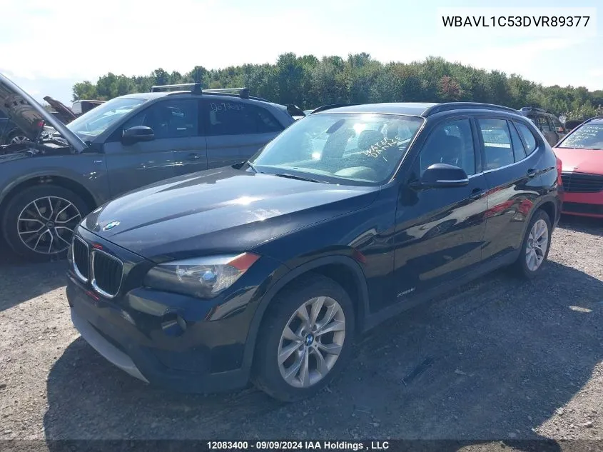 2013 BMW X1 VIN: WBAVL1C53DVR89377 Lot: 12083400