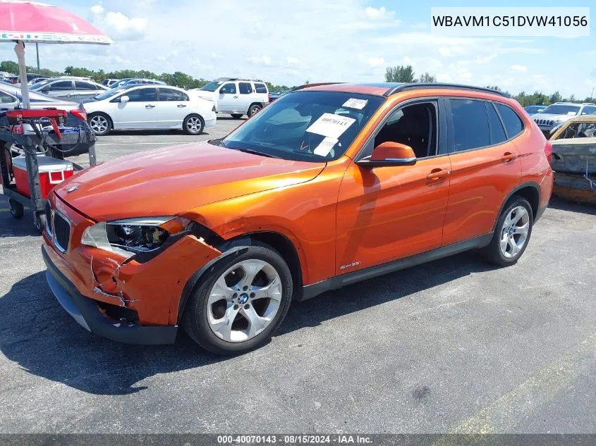 2013 BMW X1 Sdrive28I VIN: WBAVM1C51DVW41056 Lot: 40070143