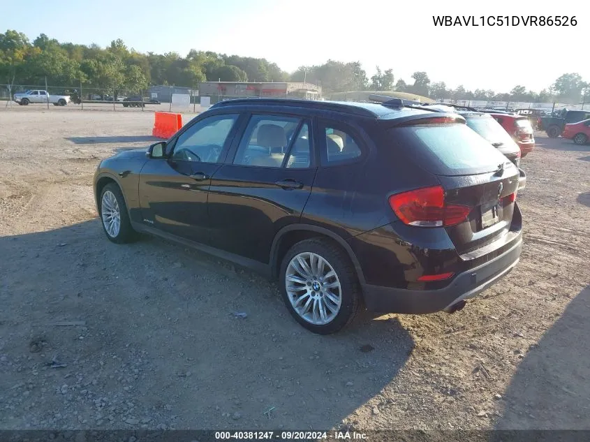 2013 BMW X1 xDrive28I VIN: WBAVL1C51DVR86526 Lot: 40381247