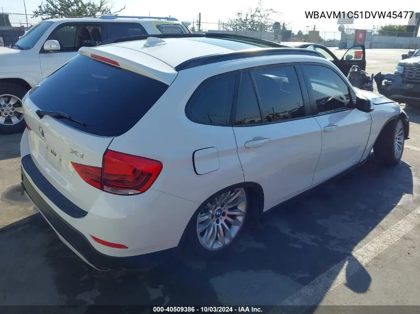 2013 BMW X1 Sdrive28I VIN: WBAVM1C51DVW45477 Lot: 40509386