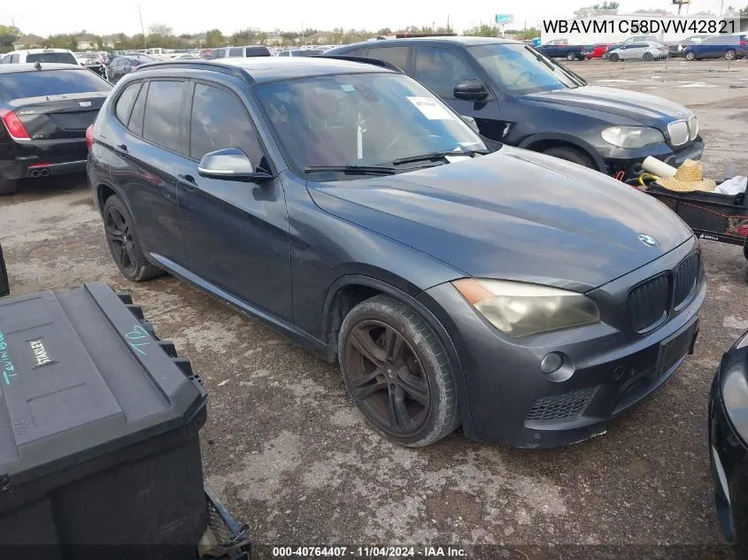 2013 BMW X1 Sdrive28I VIN: WBAVM1C58DVW42821 Lot: 40764407