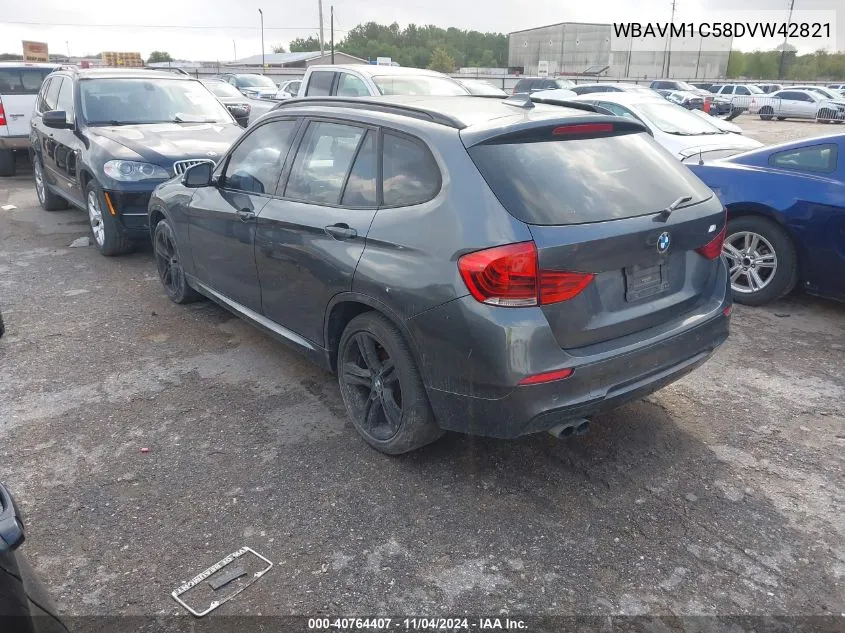 2013 BMW X1 Sdrive28I VIN: WBAVM1C58DVW42821 Lot: 40764407