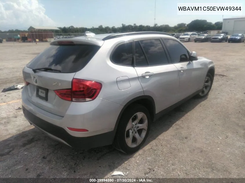 2014 BMW X1 Sdrive28I VIN: WBAVM1C50EVW49344 Lot: 39994590