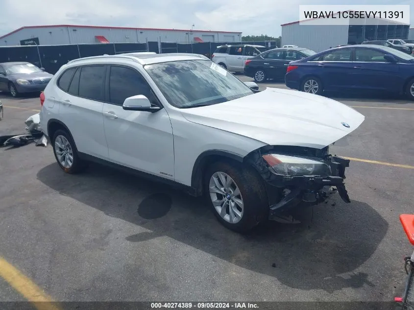 2014 BMW X1 xDrive28I VIN: WBAVL1C55EVY11391 Lot: 40274389