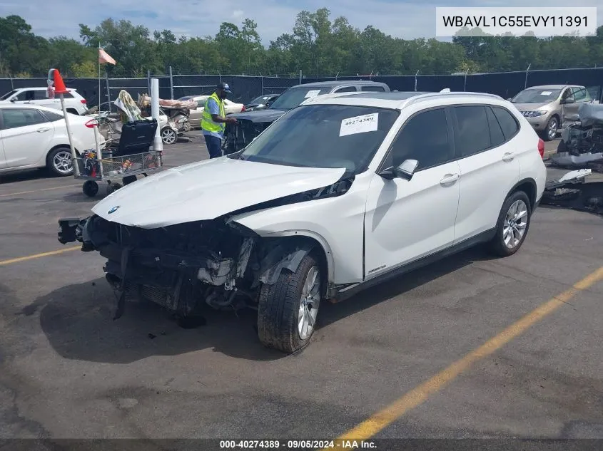 2014 BMW X1 xDrive28I VIN: WBAVL1C55EVY11391 Lot: 40274389