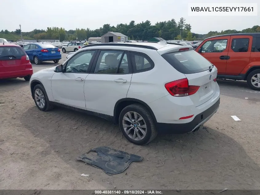 2014 BMW X1 xDrive28I VIN: WBAVL1C55EVY17661 Lot: 40381140