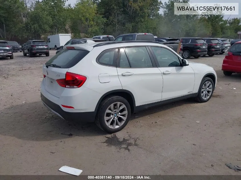 2014 BMW X1 xDrive28I VIN: WBAVL1C55EVY17661 Lot: 40381140