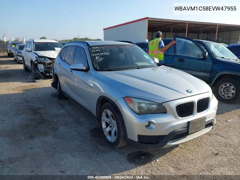 2014 BMW X1 Sdrive28I VIN: WBAVM1C58EVW47955 Lot: 40395909