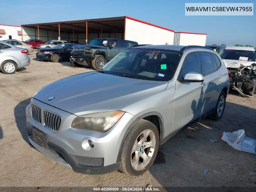 2014 BMW X1 Sdrive28I VIN: WBAVM1C58EVW47955 Lot: 40395909