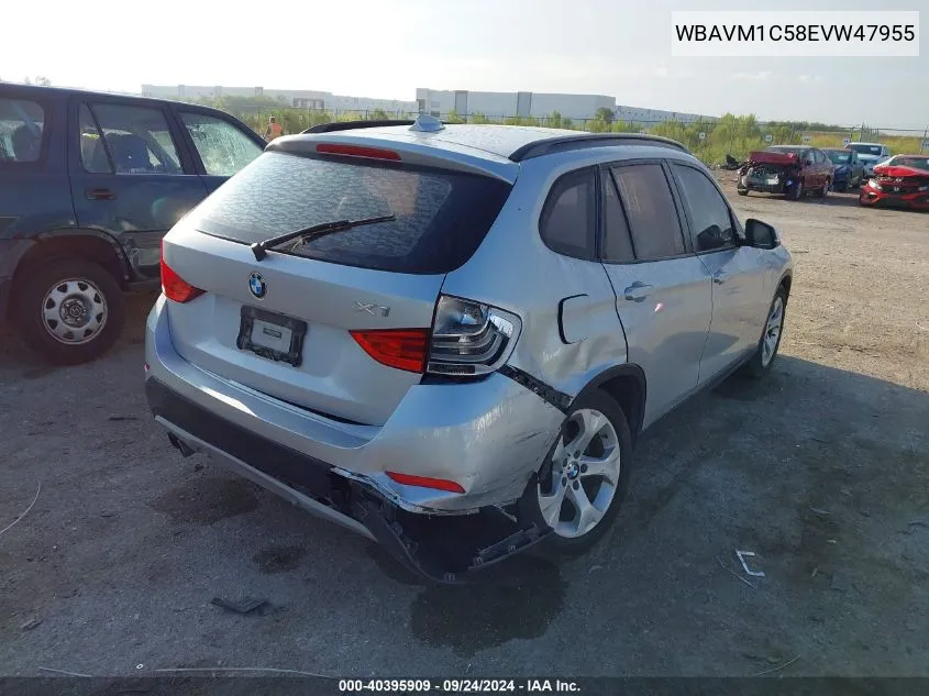 2014 BMW X1 Sdrive28I VIN: WBAVM1C58EVW47955 Lot: 40395909