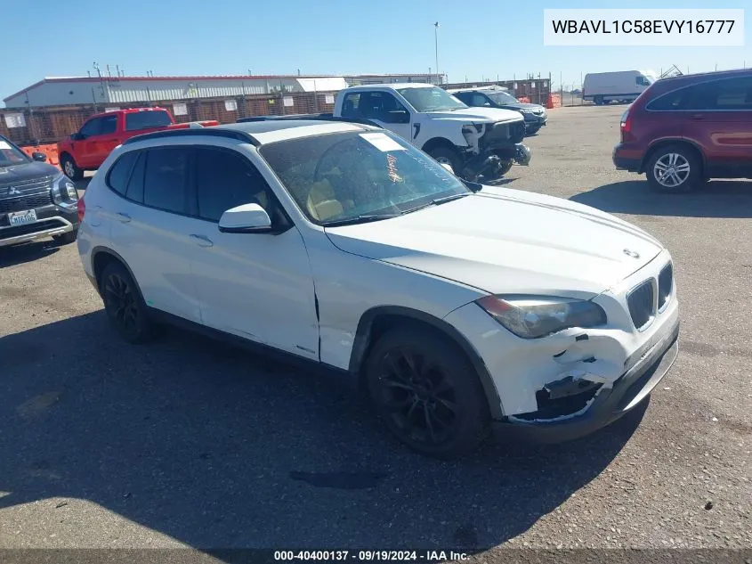 2014 BMW X1 xDrive28I VIN: WBAVL1C58EVY16777 Lot: 40400137