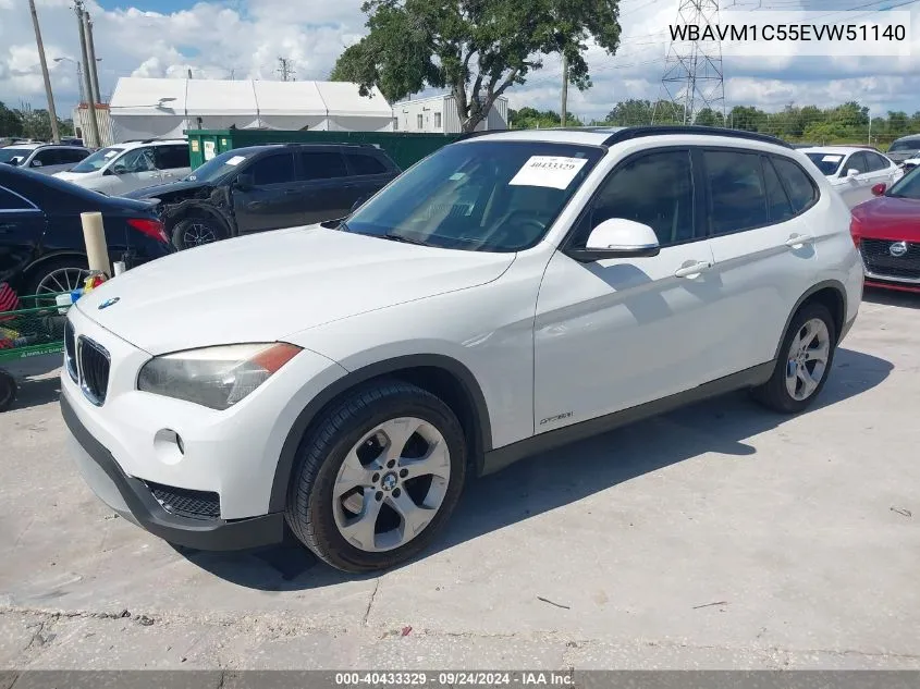 2014 BMW X1 Sdrive28I VIN: WBAVM1C55EVW51140 Lot: 40433329