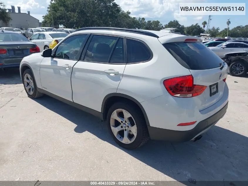 2014 BMW X1 Sdrive28I VIN: WBAVM1C55EVW51140 Lot: 40433329