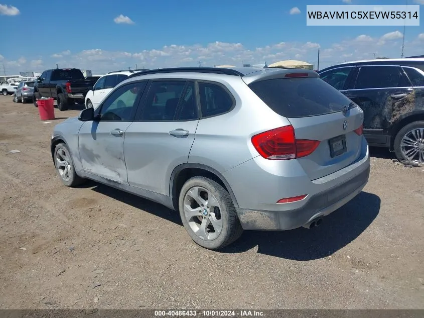 2014 BMW X1 Sdrive28I VIN: WBAVM1C5XEVW55314 Lot: 40486433