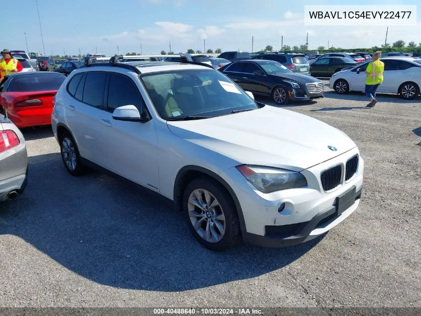 2014 BMW X1 xDrive28I VIN: WBAVL1C54EVY22477 Lot: 40488640