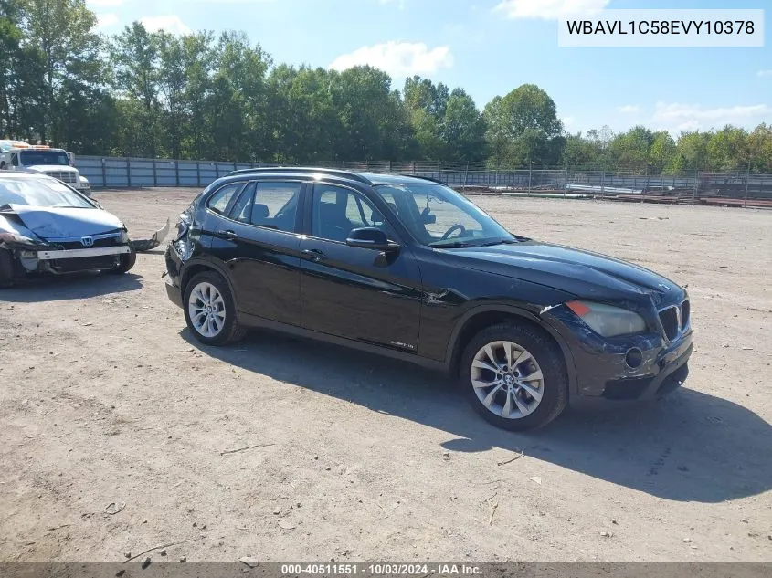 2014 BMW X1 xDrive28I VIN: WBAVL1C58EVY10378 Lot: 40511551