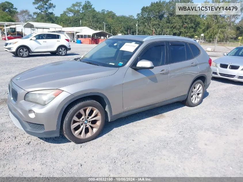 2014 BMW X1 xDrive28I VIN: WBAVL1C51EVY14479 Lot: 40532180