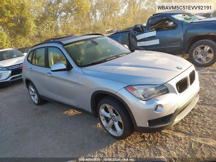 2014 BMW X1 xDrive35I VIN: WBAVM5C51EVV92191 Lot: 40540030