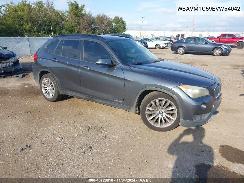 2014 BMW X1 Sdrive28I VIN: WBAVM1C59EVW54042 Lot: 40728810